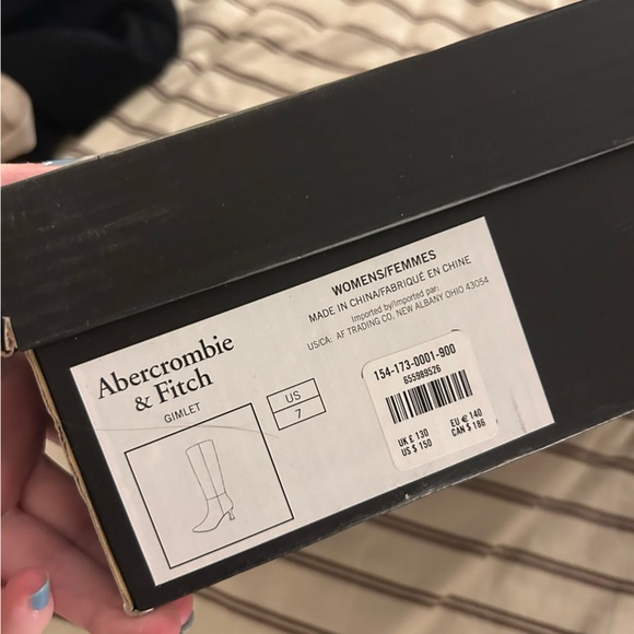 Abercrombie & Fitch Black Knee-High Boots